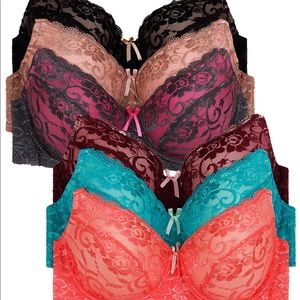 2ND DATE Women's Laced & Plain/Lace Bras